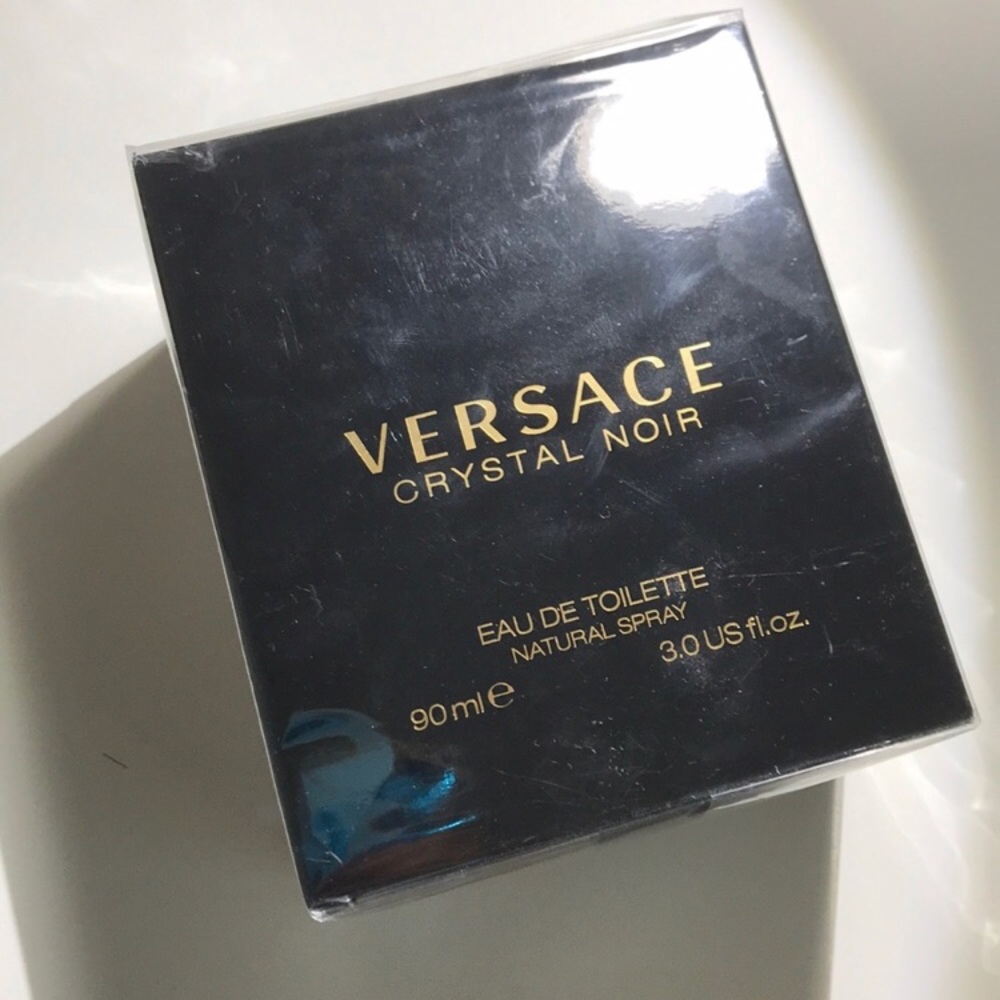 Brand new Versace crystal noir